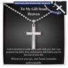 Personalized Cross Necklace – To My Gift from Heaven - Carbone's Marketplace