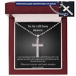 Personalized Cross Necklace – To My Gift from Heaven - Carbone's Marketplace