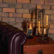 Phantom Steampunk Handmade Vintage Adjustable Pipe Lamp - Carbone's Marketplace