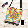 Pretty Paisley in Yellow Red Crossbody Bag - Carbone's Marketplace