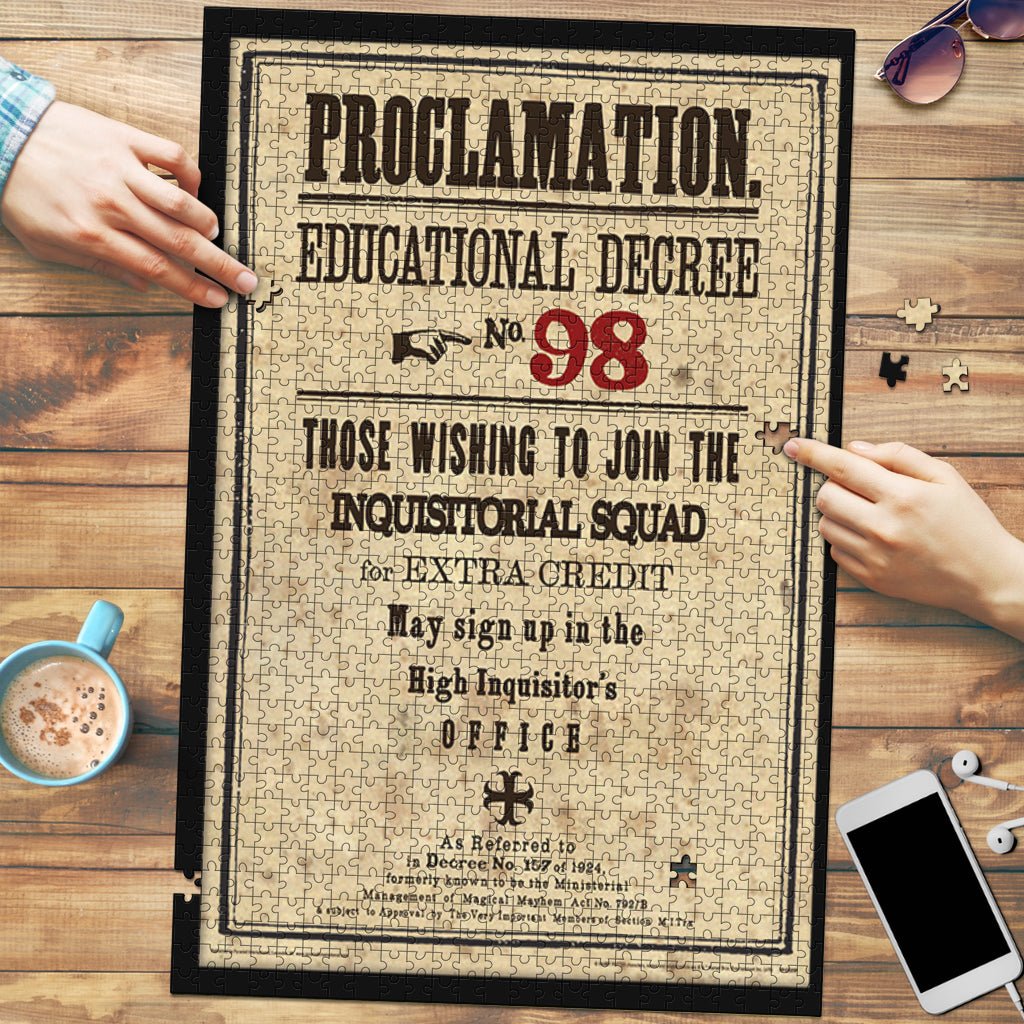 Proclamation Jigsaw Puzzle - Carbone's Marketplace