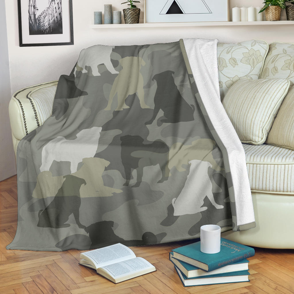 Pug Camo Blanket - Carbone's Marketplace