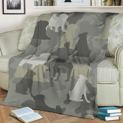 Pug Camo Blanket - Carbone's Marketplace