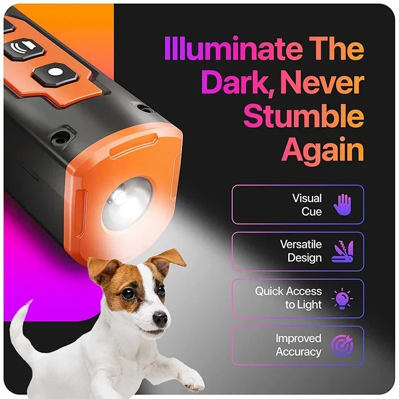 Rechargeable Anti Dog Bark Deterrent Device With LED Flashlight - Carbone's Marketplace