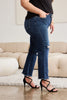 RFM Crop Dylan Full Size Tummy Control Distressed High Waist Raw Hem Jeans - Carbone's Marketplace