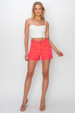 RISEN Full Size High Rise Cuffed Denim Shorts - Carbone's Marketplace