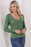 Scoop Neck Long Sleeve Top - Carbone's Marketplace