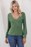 Scoop Neck Long Sleeve Top - Carbone's Marketplace