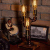 Shadow Steampunk Handmade Vintage Adjustable Pipe Lamp - Carbone's Marketplace