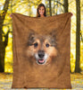 Shetland Sheepdog Face Hair Blanket - Carbone's Marketplace