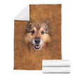 Shetland Sheepdog Face Hair Blanket - Carbone's Marketplace