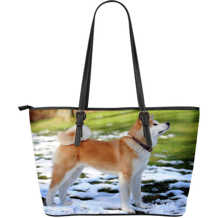 Shiba Inu Dog Lovers Large Leather Handbag - Carbone's Marketplace