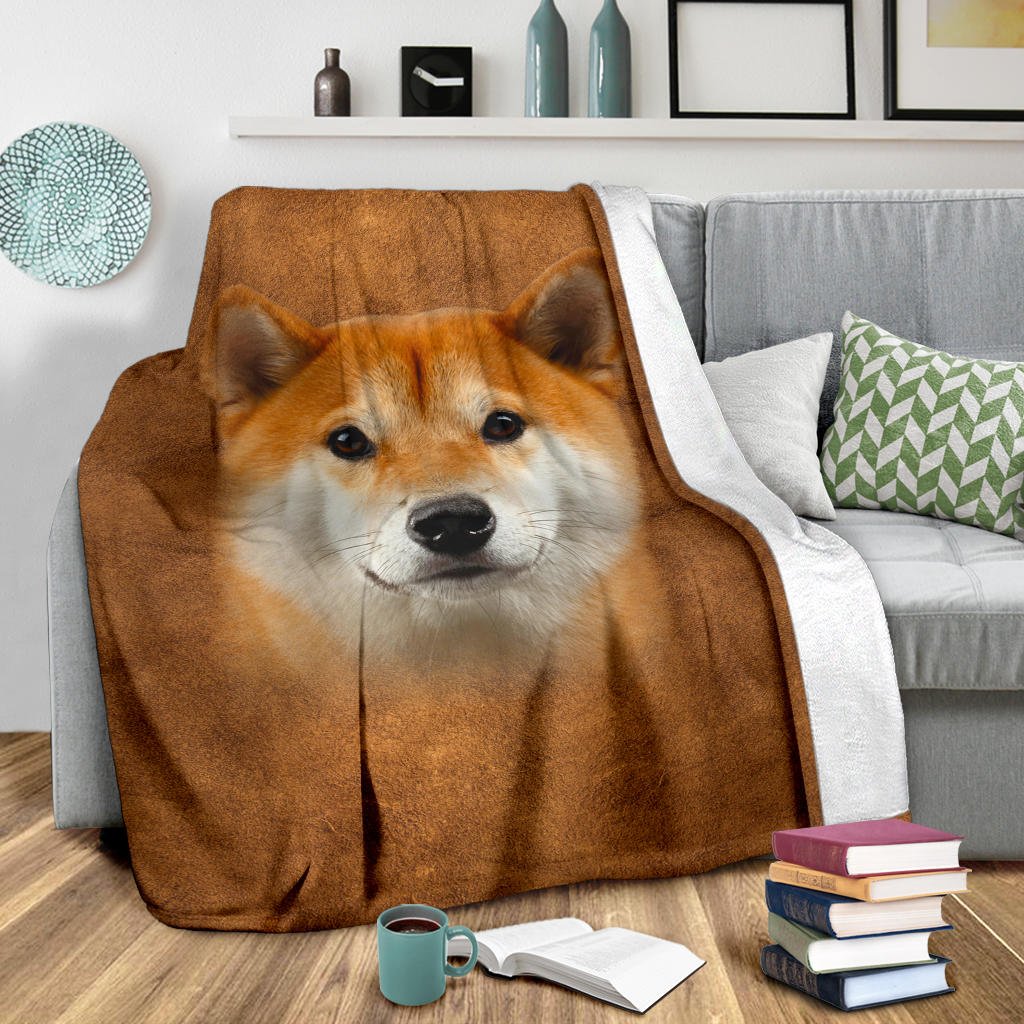 Shiba Inu Face Hair Blanket - Carbone's Marketplace