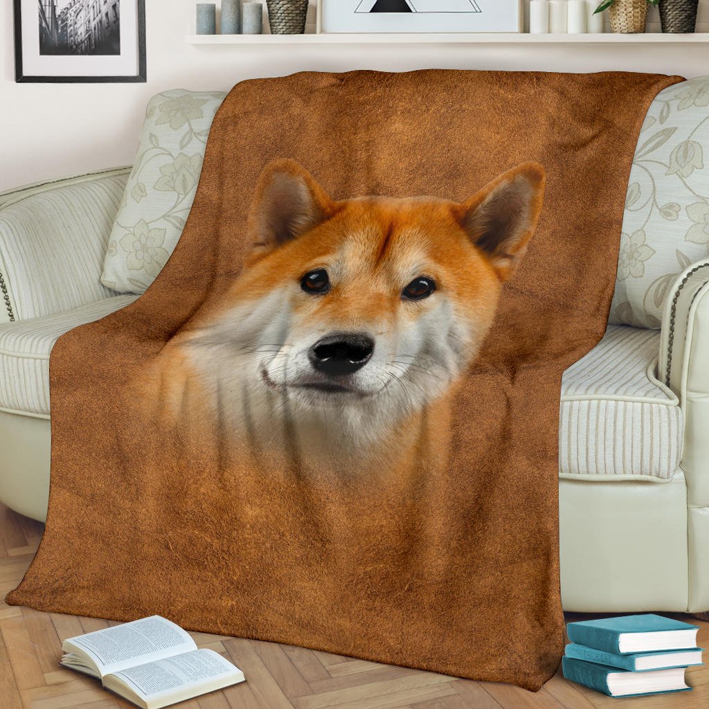 Shiba Inu Face Hair Blanket - Carbone's Marketplace