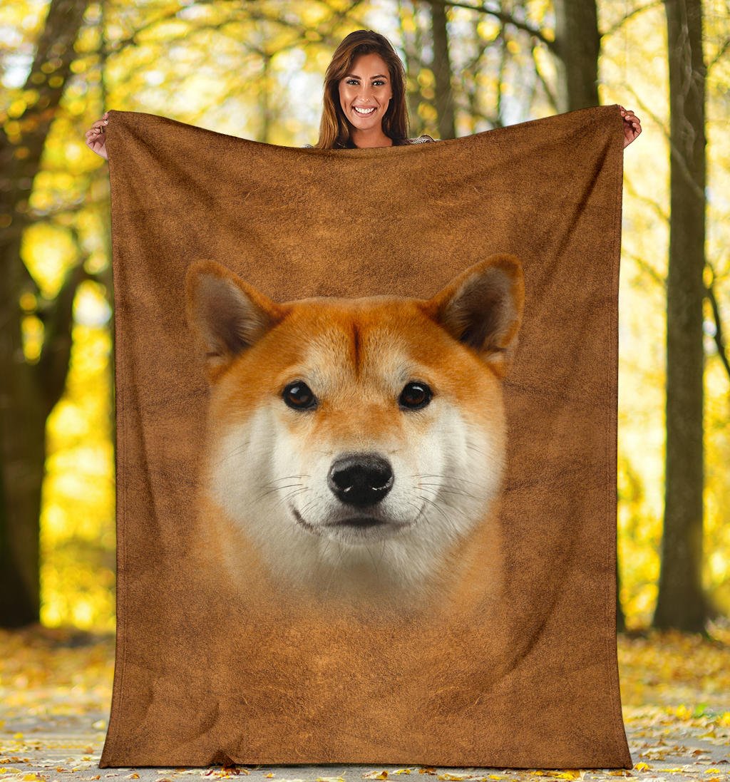 Shiba Inu Face Hair Blanket - Carbone's Marketplace