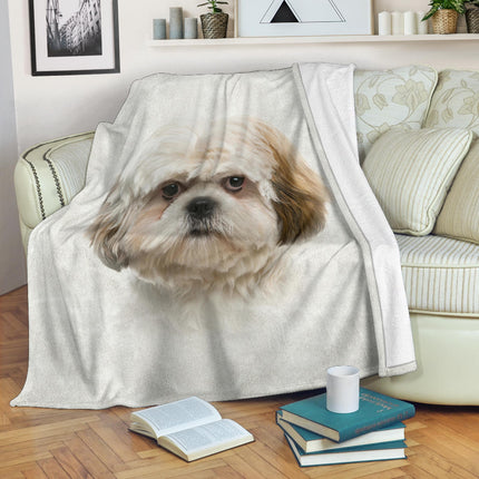 Shih Tzu Face Hair Blanket - Carbone's Marketplace