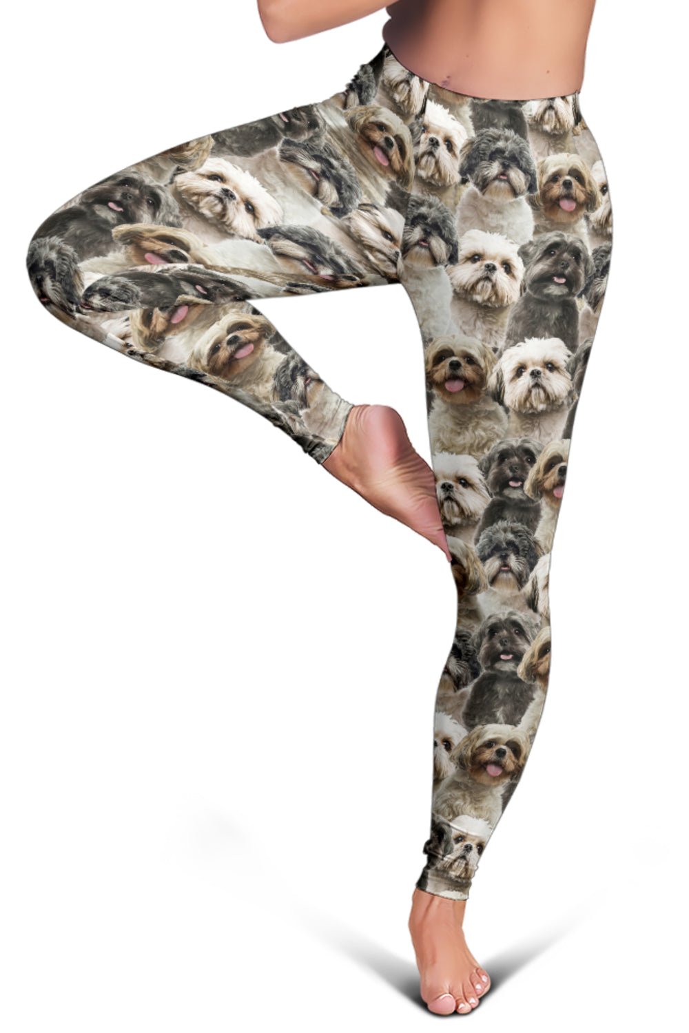 Shih Tzu Full Face Leggings - Carbone's Marketplace