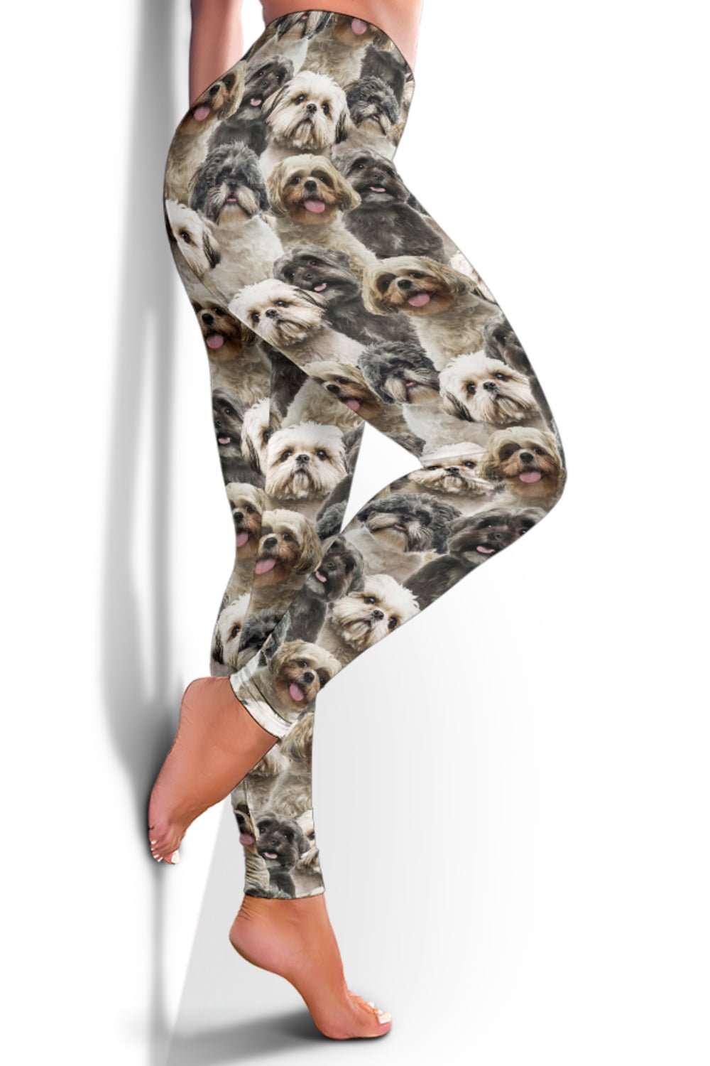 Shih Tzu Full Face Leggings - Carbone's Marketplace