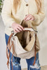 SHOMICO Fringe Detail Contrast Handbag - Carbone's Marketplace