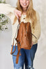 SHOMICO PU Leather Woven Backpack - Carbone's Marketplace