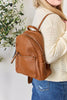 SHOMICO PU Leather Woven Backpack - Carbone's Marketplace