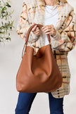 SHOMICO Vegan Leather Handbag with Pouch - Carbone's Marketplace