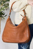 SHOMICO Weaved Vegan Leather Handbag - Carbone's Marketplace