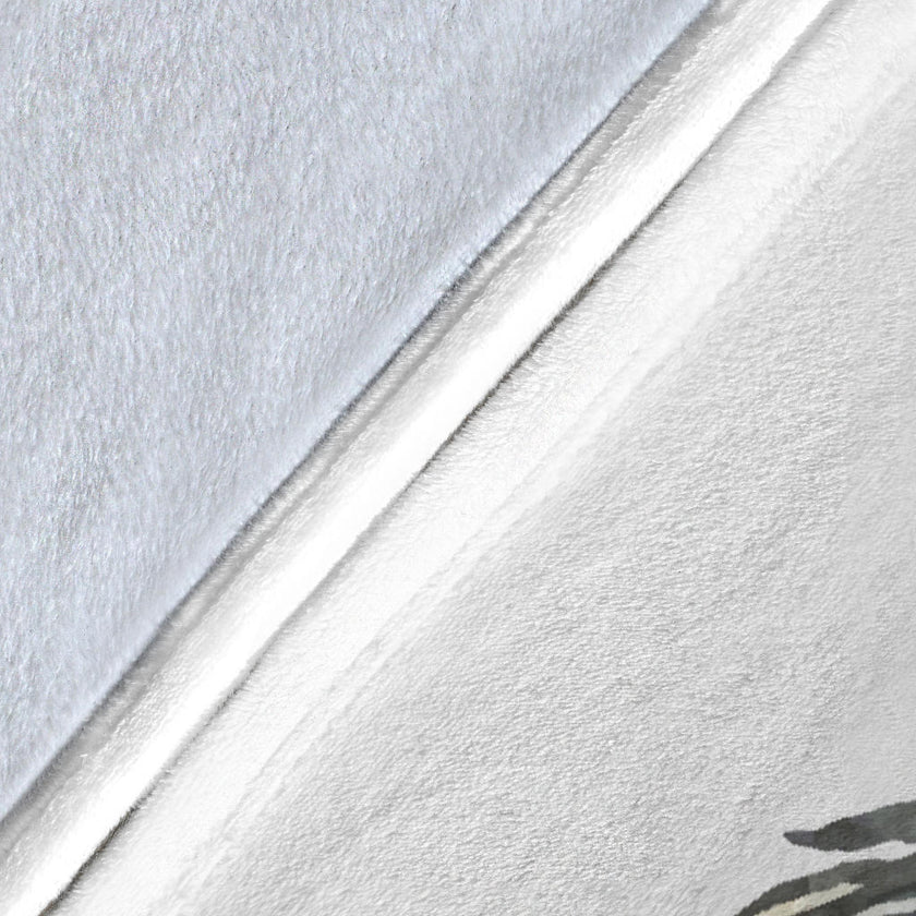 Siberian Husky Drawing Portrait Premium Blanket, Gotta Love Dog Quote - Carbone's Marketplace