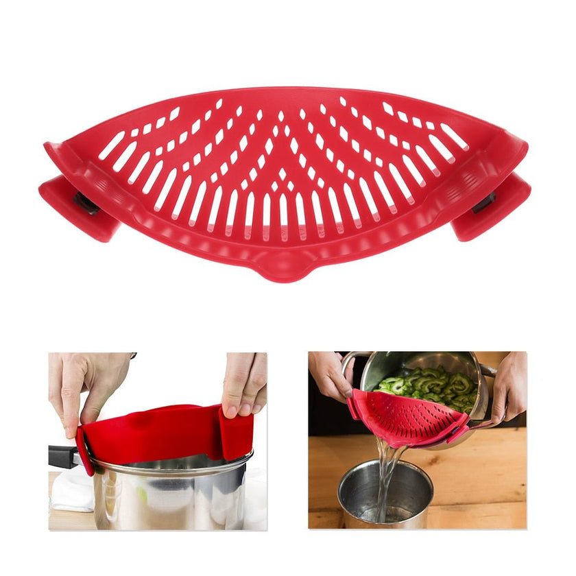 Silicone Snap N Strain Kitchen Filter - Carbone's Marketplace