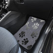 Silver bones and paws cute Car Floor Mat - Carbone's Marketplace