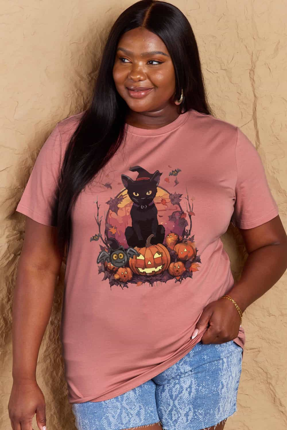 Simply Love Full Size Halloween Theme Graphic T-Shirt - Carbone's Marketplace