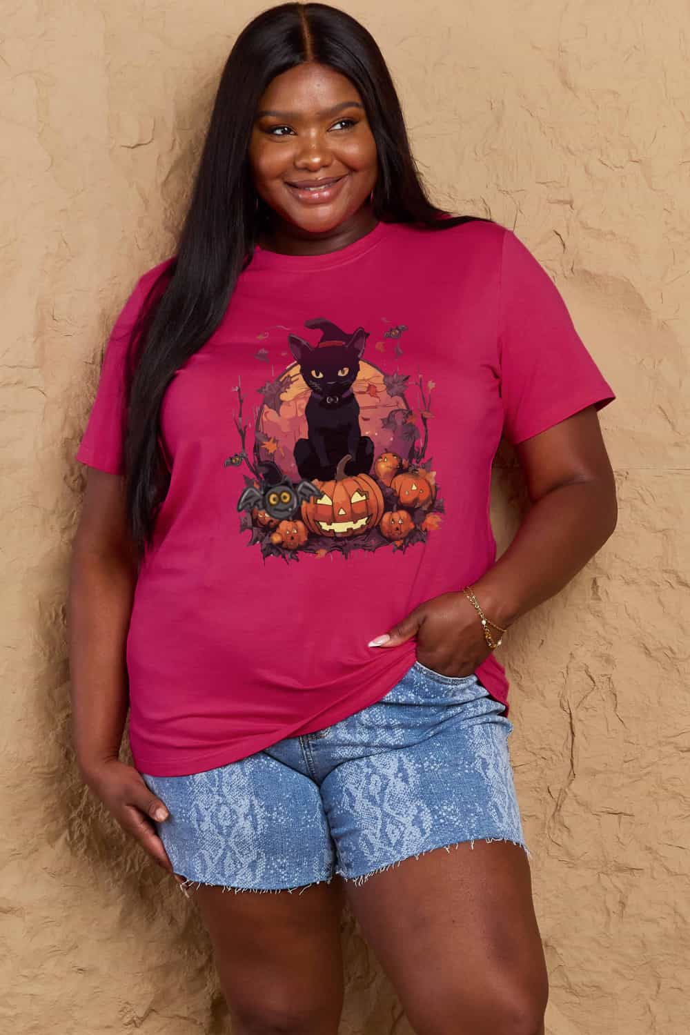 Simply Love Full Size Halloween Theme Graphic T-Shirt - Carbone's Marketplace