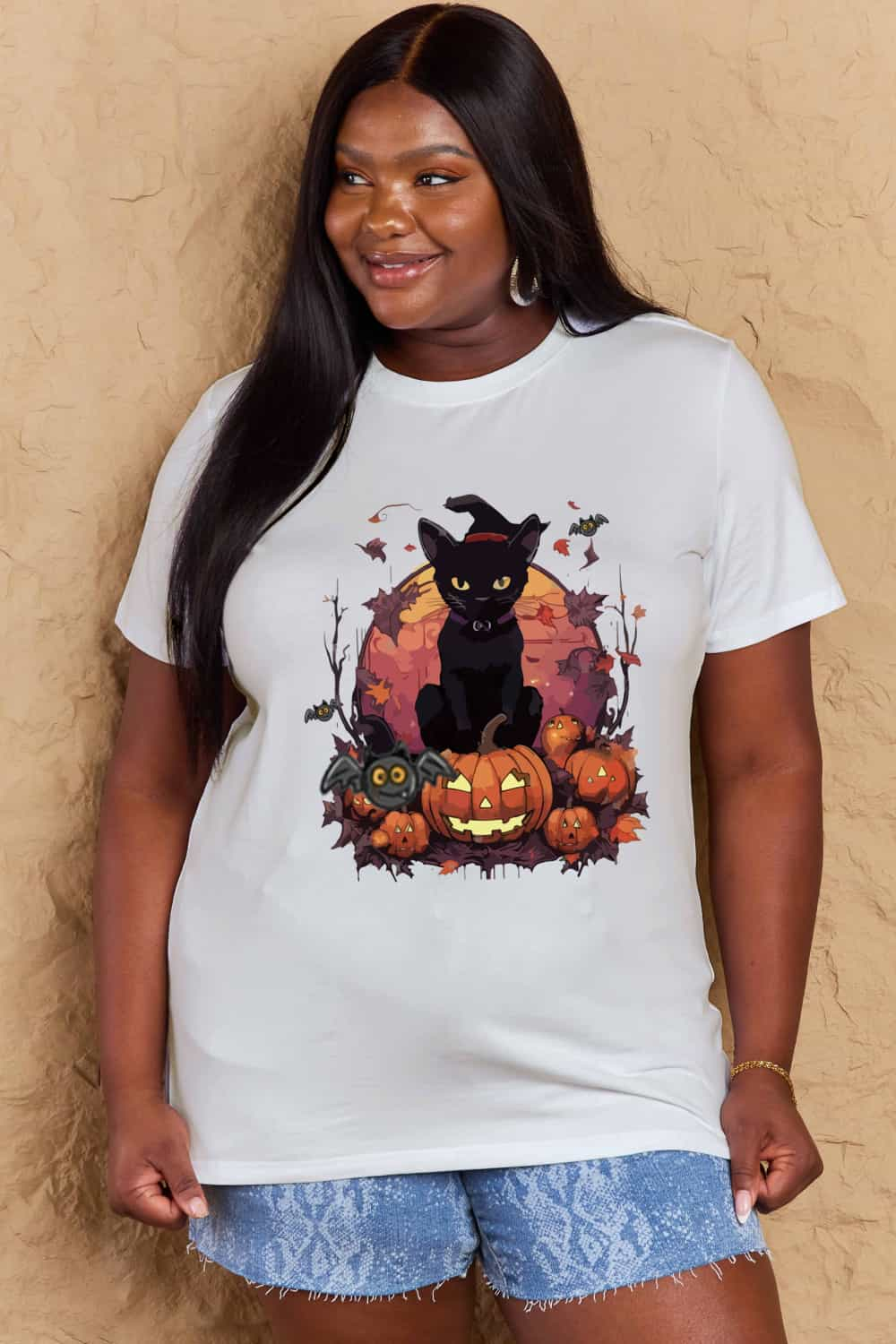 Simply Love Full Size Halloween Theme Graphic T-Shirt - Carbone's Marketplace