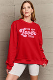 Simply Love Full Size IN MY LOVER ERA Round Neck Sweatshirt - Carbone's Marketplace