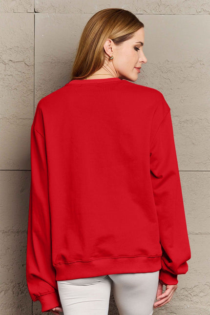 Simply Love Full Size MAMA CLAUS Round Neck Sweatshirt - Carbone's Marketplace