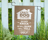 Single Male Dog - Burlap Design - Carbone's Marketplace