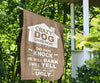 Single Male Dog - Burlap Design - Carbone's Marketplace