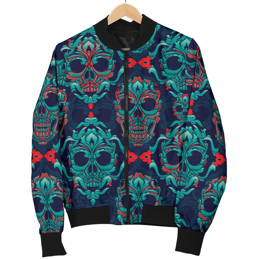 Skull Bomber Jacket - Carbone's Marketplace