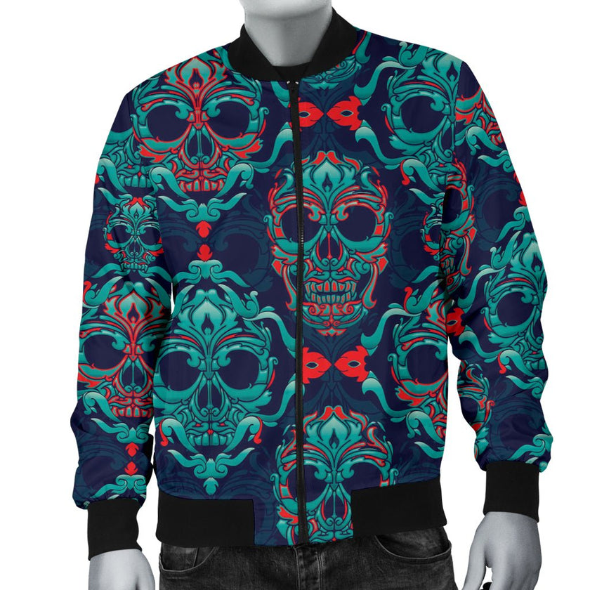 Skull Bomber Jacket - Carbone's Marketplace