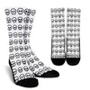 Skull Madness (Black) Crew Socks - Carbone's Marketplace