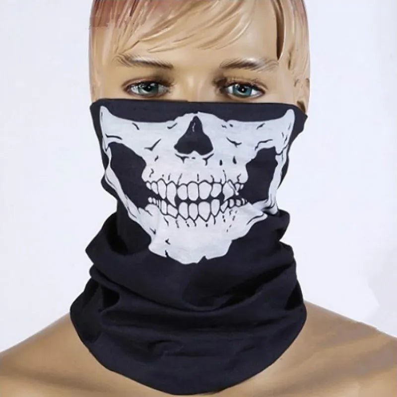 Skull Masks Grimace Men And Women Cool Black Long Masks Outdoor Games Play Motorcycle Bicycle Protective Bike Balaclavas Scarf - Carbone's Marketplace
