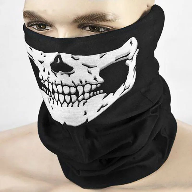 Skull Masks Grimace Men And Women Cool Black Long Masks Outdoor Games Play Motorcycle Bicycle Protective Bike Balaclavas Scarf - Carbone's Marketplace