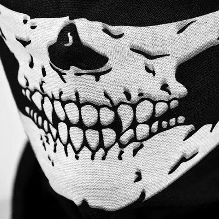 Skull Masks Grimace Men And Women Cool Black Long Masks Outdoor Games Play Motorcycle Bicycle Protective Bike Balaclavas Scarf - Carbone's Marketplace