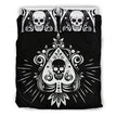 Skull Tattoo Design Bedding Set Black - Carbone's Marketplace