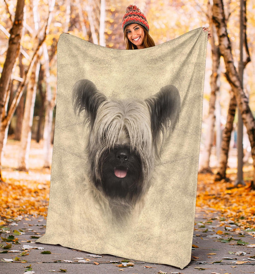 Skye Terrier Face Hair Blanket - Carbone's Marketplace