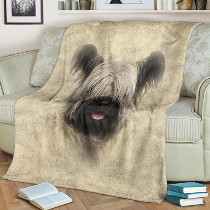 Skye Terrier Face Hair Blanket - Carbone's Marketplace