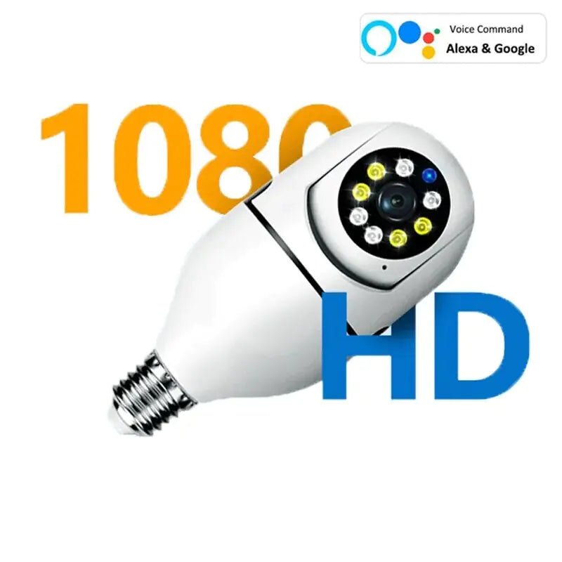 Smart 5G Surveillance Bulb: Full - Color Night Vision - Carbone's Marketplace