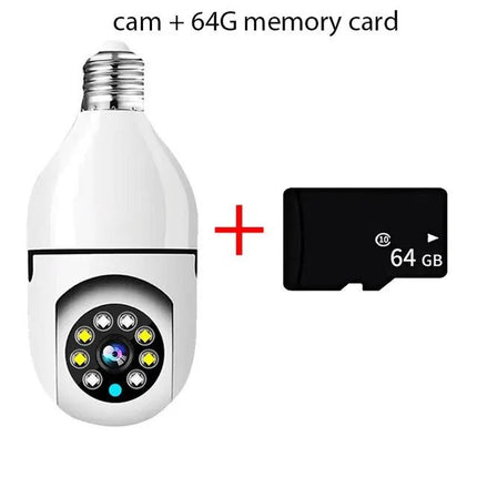 Smart 5G Surveillance Bulb: Full - Color Night Vision - Carbone's Marketplace