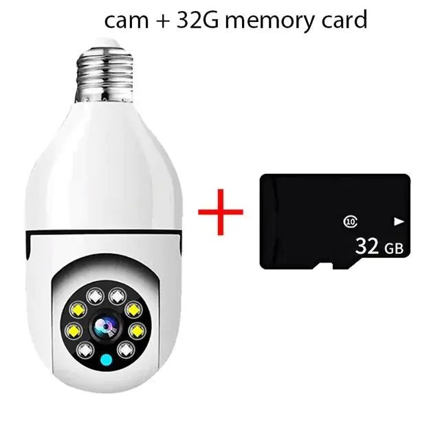 Smart 5G Surveillance Bulb: Full - Color Night Vision - Carbone's Marketplace