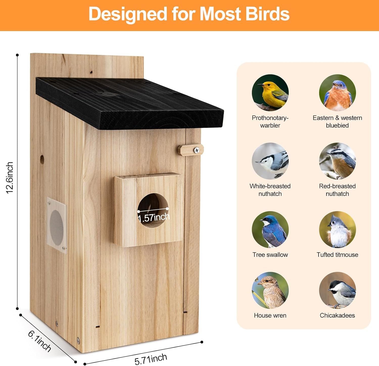 Smart Bird House with Camera,3MP Birdhouse Camera for Outdoors,Auto Capture Bird Videos & Motion Detection,Watch Bird Nesting & Hatching in Real Time,DIY Ideal Gift - Carbone's Marketplace